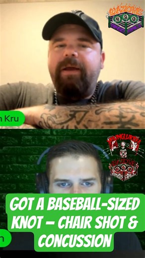 Got a Baseball-Sized Knot — Chair Shot & Concussion #onemankru #masada #concussion #wrestling #svn