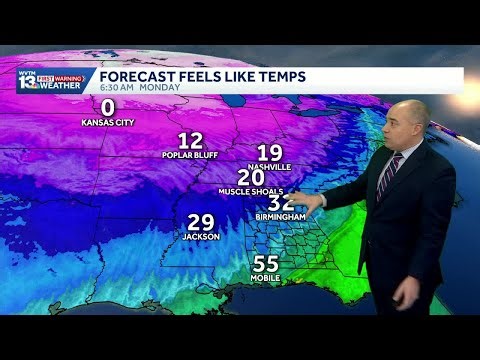 Arctic Blast: Alabama's weather forecast goes from 70s to 20s behind a strong cold front