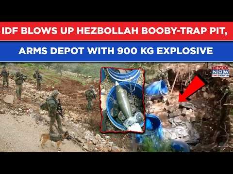 IDF 226th Brigade's War Mode On- Blows Up Hezbollah Booby-Trap Pit, Arms Depot With 900 Kg Explosive