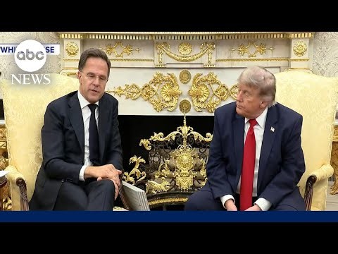 Trump meets with NATO Secretary General Mark Rutte