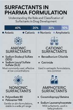 Classification of Surfactants used in Pharmaceutical formulations