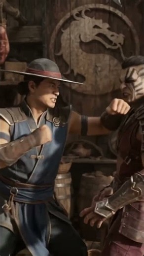 MORTAL KOMBAT: The Great Kung Lao defeats Reiko inside the Trading Post