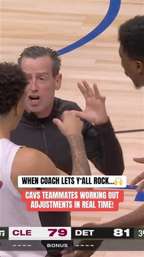 Incredible all-access moment in the Cleveland Cavaliers huddle 🙌
