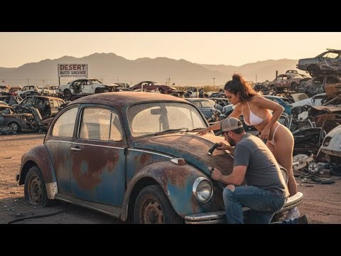 ASMR Vehicle Restoration! Full Restoration of a VW BEETLE from Total Disrepair to Looking New