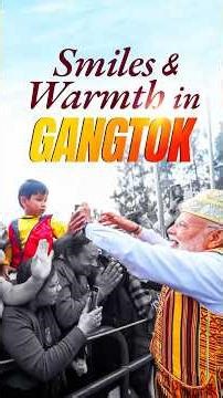 PM Modi’s gets a warm welcome in #gangtok | #roadshow | #shorts
