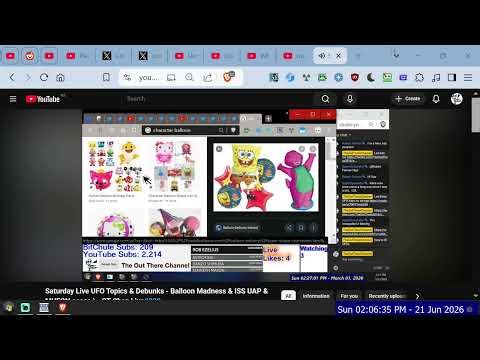 Kids Character Mylar Helium balloons clog up serious research on real UFOs+make shills rich 10m 2020