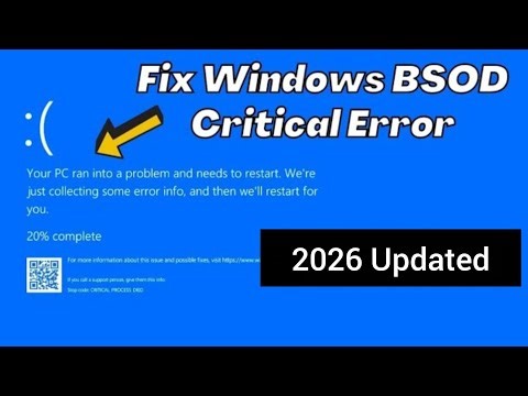 How to Fix Critical Process Died Blue Screen Error on Windows 10 &11