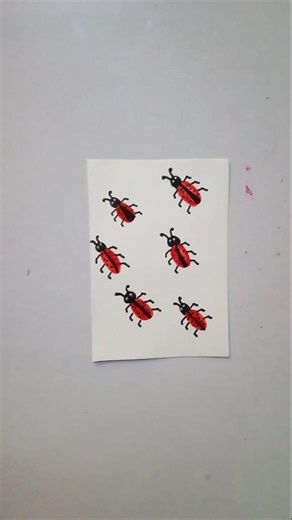 How To Draw Ladybug / easiest ladybug drawing#shortsfeed #tutorial