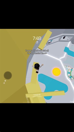 Tower of hell but I risk all the shortcuts I know (pt.4) #robloxfyp #towerofhell #speedrun #obby #toh