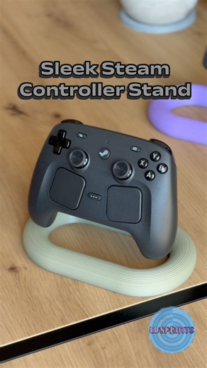 Sleek Steam Controller Stand - practical and aesthetic #3dprinting #steamcontroller #gamingsetup