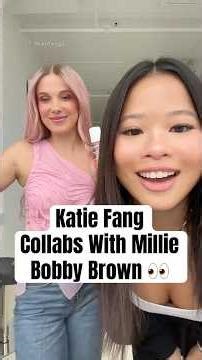 Katie Fang Collabs With Millie Bobby Brown #shorts #milliebobbybrown #katiefang