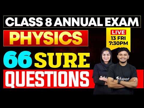 Class 8 Physics | 66 Sure Questions | Eduport Class 8