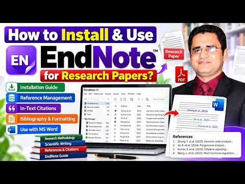 How to Install & Use EndNote for Research Papers? | References, Citations & Bibliography Tutorial