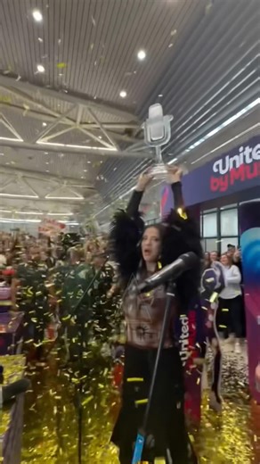 Bǎlgarija Dara Back in Sofia after Eurovision 2026 Victory #Eurovision2026 #Bulgaria #Bangaranga