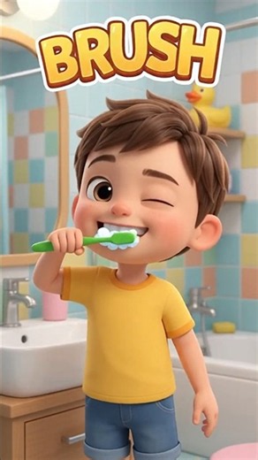 Daily Routine in English for Kids 🧒 | Learn 5 Easy English Sentences | Kids English Learning