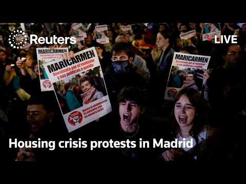 LIVE: Protests over housing continue in Spain