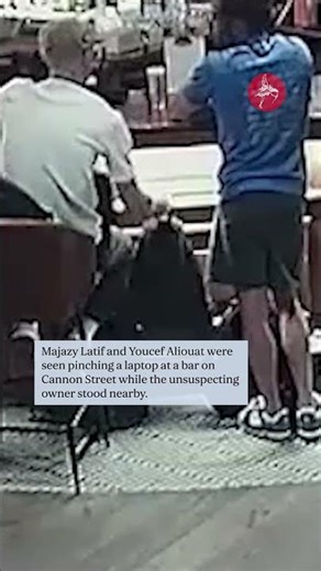 Moment brazen thieves calmly go through pub-goers’ bags during £15,000 crime spree