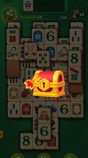 INSANE Mahjong Tile Match Gameplay 😱🔥 Huge Combo & Treasure Chest! #shorts