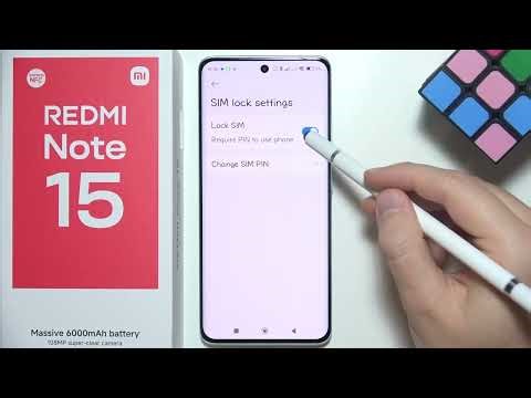 Redmi Note 15: How to Remove SIM PIN Lock
