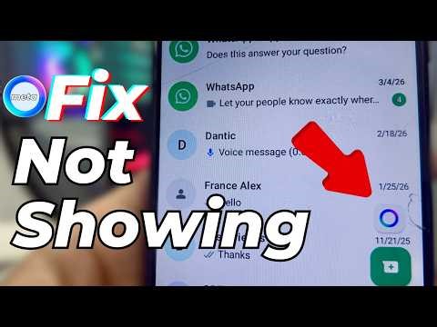 How to Fix Meta Ai Not Showing on Whatsapp || Get Meta Ai