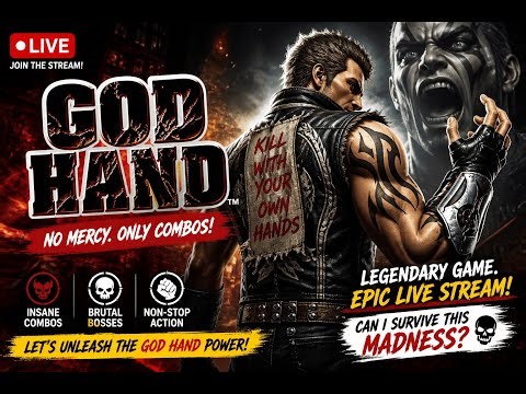 GOD HAND LIVE 🔥 | Insane Combos & No Mercy Gameplay | First Playthrough