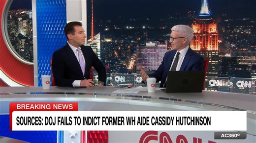 Anderson Cooper 360° on X: "Sources say the Justice Department has failed to secure an indictment against former Trump White House aide Cassidy Hutchinson, who testified at the January 6 Committee hearings. "This is a garbage case," says CNN Senior Legal Analyst Elie Honig." / X