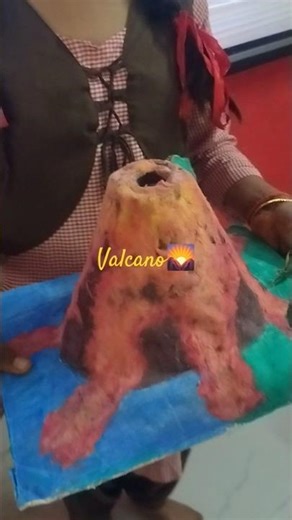 Amazing Science Model Volcano Eruption 🌋| DIY School Science Project |Baking Soda Volcano Experiment