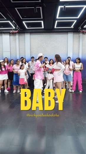 Baby Justin bieber song dance workshop #vickyandaakanksha #baby