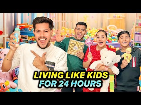 ২৪ ঘন্টার জন্য বাচ্চাদের মতো থাকার প্রতিযোগিতা | Living Like Kids For 24 Hours Challenge | Rakib