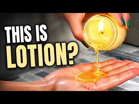 This Candle Turns Into Lotion… (Not Waxy!)