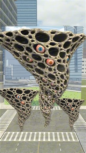 GUESS ALL TORNADO TRYPOPHOBIA GUGUGAGA PENGUIN CHOO CHOO CHARLES 2D 3D in BIG CITY #gmod #shorts