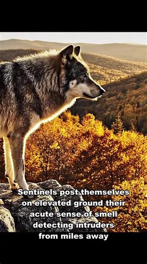 The coordinated defense mechanism of wolf packs is a remarkable of animal social structure #short