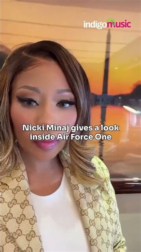 Nicki Minaj Gives a Viral Look Inside Air Force One the Presidential Plane #shorts