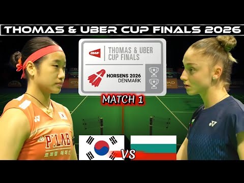An Se Young clashes against Kaloyana Nalbantova in the first match of Badminton UC2026