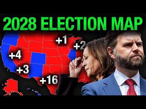 My SHOCKING New 2028 Election Map Prediction (Vance vs Harris)