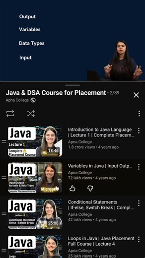 💀 Master JAVA with these 4 playlist 😍 #java #programming #animation #linux #coding #python