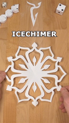 SIMPLE ICECHIMER SNOWFLAKE ❄️ HOW TO CUT A SNOWFLAKE OUT OF PAPER BEGINNER FRIENDLY INCLART