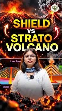 Shield vs Strato Volcano explained in 2 minutes.