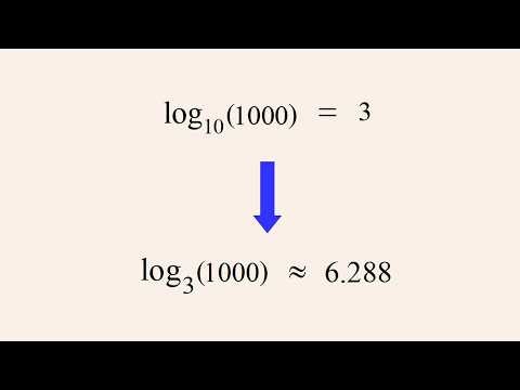 Algebra 99 Changing the Base of a Logarithm