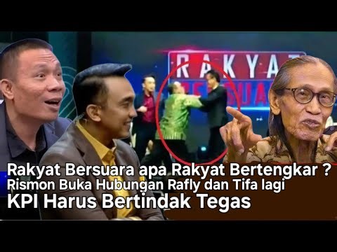 RISMON BONGKAR LAGI HUBUNGAN REFLY DG TIFA, ANHAR GONGGONG KRITIK KERAS RAKYAT BERSUARA