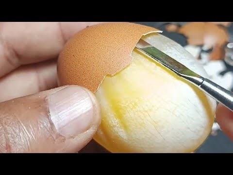 Egg Peeling & Name Writing | Fun & Satisfying