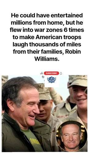 Robin Williams — Comedian Who Brought Laughter to the Frontlines #shorts #viral #RobinWilliams #hero