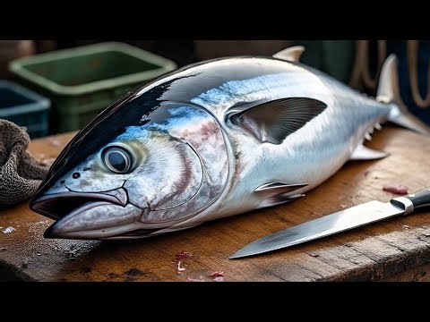 My daily activities ❗🔥 Exploring Sorong Fish Market with live broadcast of yellowfin tuna cutting,