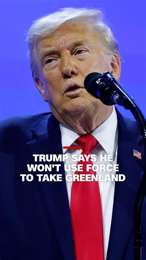 President Donald Trump addressed the World Economic Forum in Davos, Switzerland, where he doubled-down on his demand for control of Greenland but said he would not use force to acquire the self-governing Danish island. Follow live updates: https://cnn.it/3YQkJdE | CNN