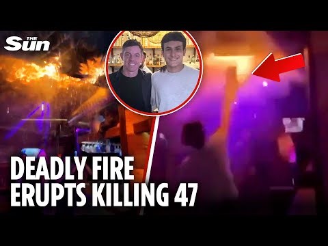 Moment fire takes hold in Swiss bar as golfer, 17, pictured with Rory McIlroy, named as first victim