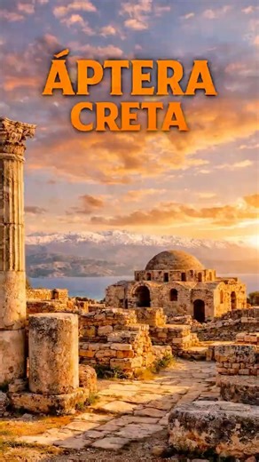 🏛️✨ ÁPTERA, un viaje al pasado en CRETA 🇬🇷🌅#Áptera #Creta #Grecia #HistoriaAntigua #Ruinas