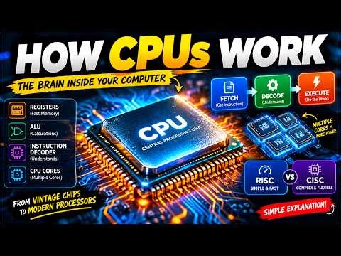 How a CPU Actually Works 🧠 | The Brain Inside Your Computer #computer #cpu #computerscience