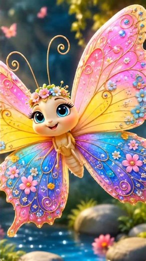 🦋 Flutter Flutter Butterfly | Cute Butterfly Song for Kids | Nursery Rhyme# #kidssongs #butterfly