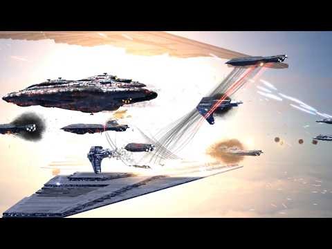 All First Order vs Resistance Fleet Battle | Star Wars Empire at War Remake Massive War