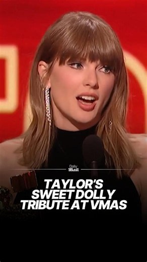 Record-breaking Taylor Swift makes Dolly Parton tribute at VMAs